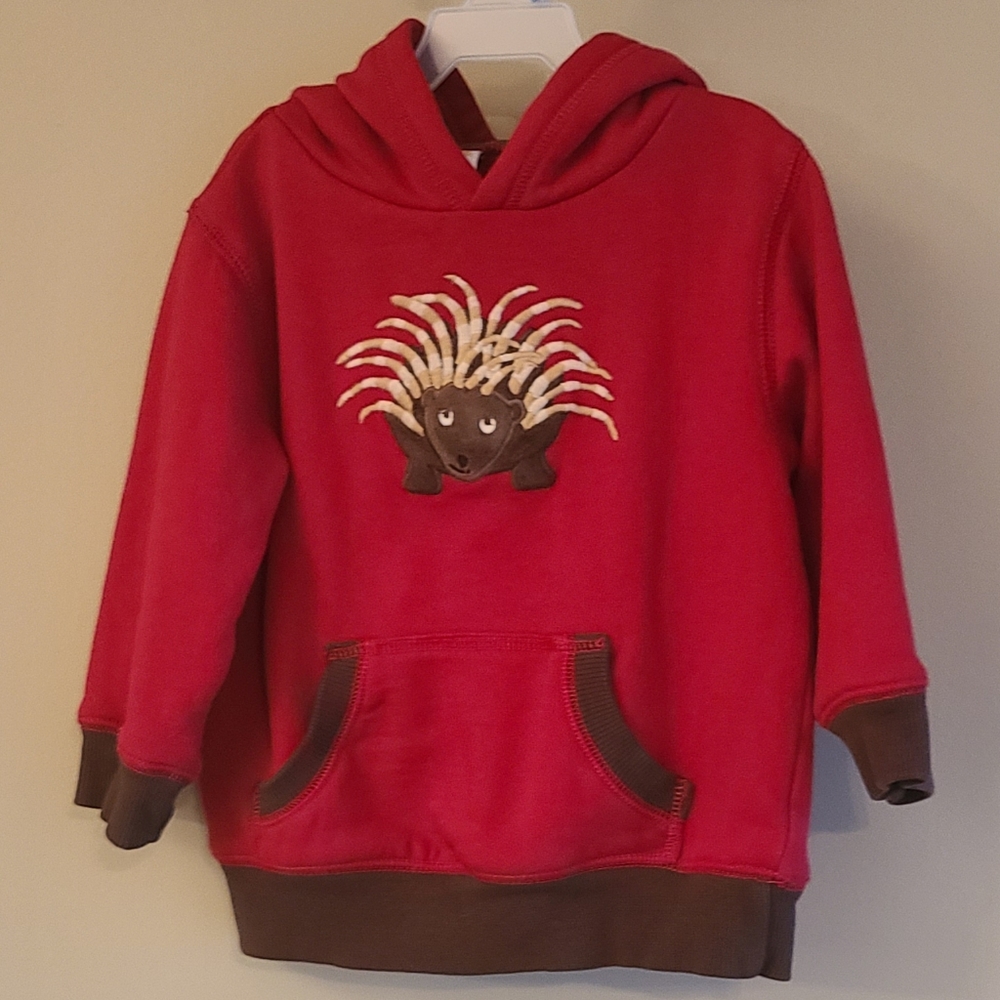 Red Hedgehog pullover hoodie